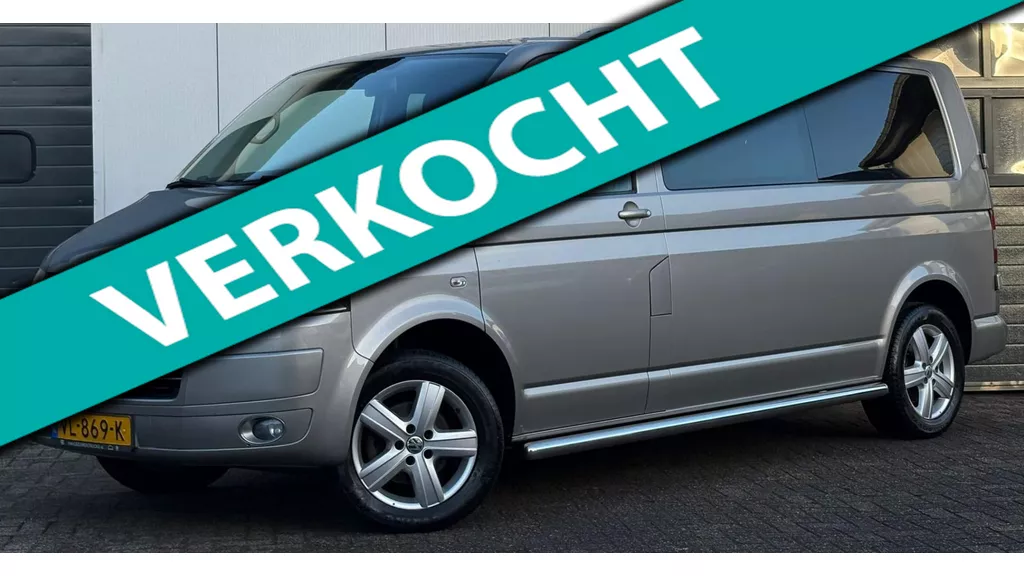 Volkswagen Transporter 2.0 TDI automaat 140 pk Dubbel cabine . Leer